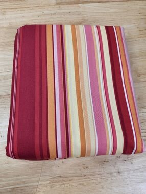 Pottery Barn Striped Duvet Cover Sz King/Cal K Bright Colorful Beach Modern NOS